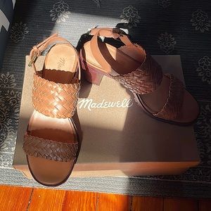 Madewell Kiera Lugsole in Woven Leather